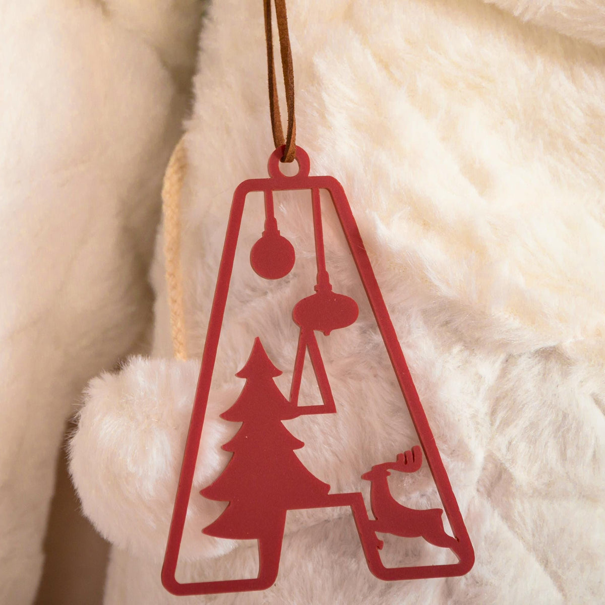 Stocking tag with festive christmas design