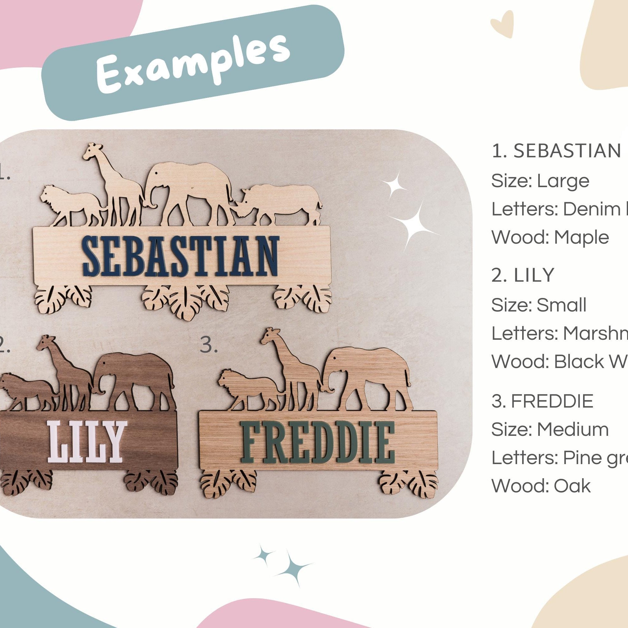 a wooden puzzle with the names of different animals