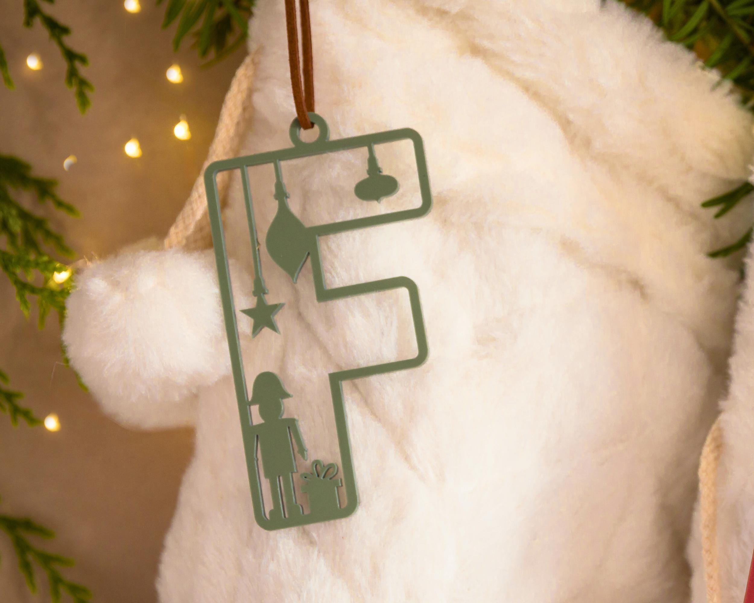 Stocking tag with festive christmas design